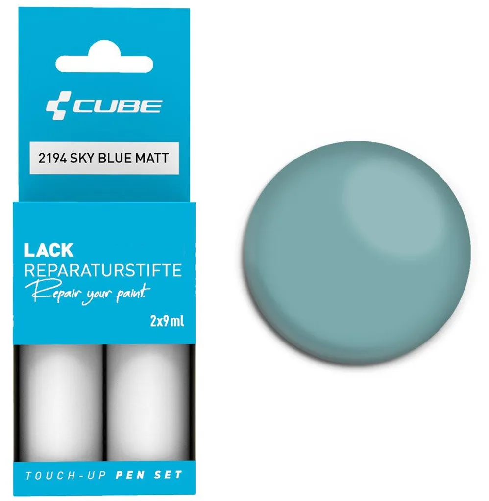 Effacer les rayures carrosserie bleu ciel mat avec le kit de retouche