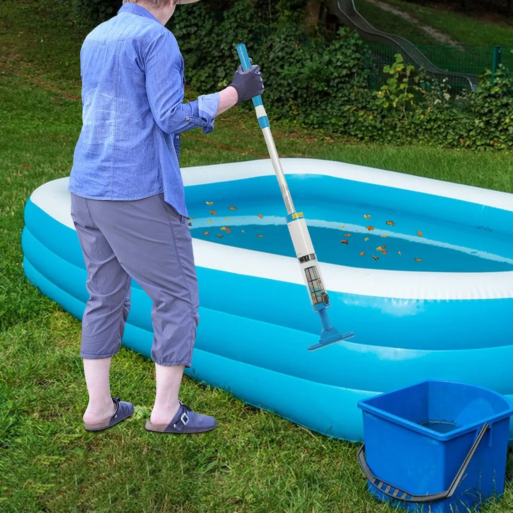 Aspirateur de Piscine à Main Rechargeable IPX8 Bleu - Modèle Pro 50