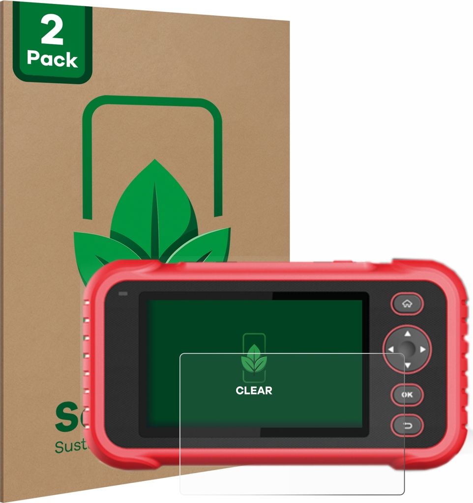 2x ScreenLeaf Schutzfolie für Launch CRP 123 / 129 EVO nachhaltiger Displayschutz Display Schutz Folie Klar Transparent