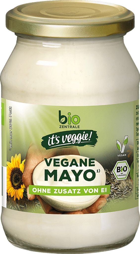 Mayonnaise vegan cremig fein im Geschmack ohne Ei hergestellt 250ml