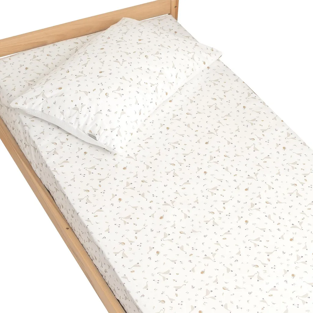 Drap-housse Anti-plis 70x140 Blanc Sidonia SEVIRA KIDS pour Lit Bébé