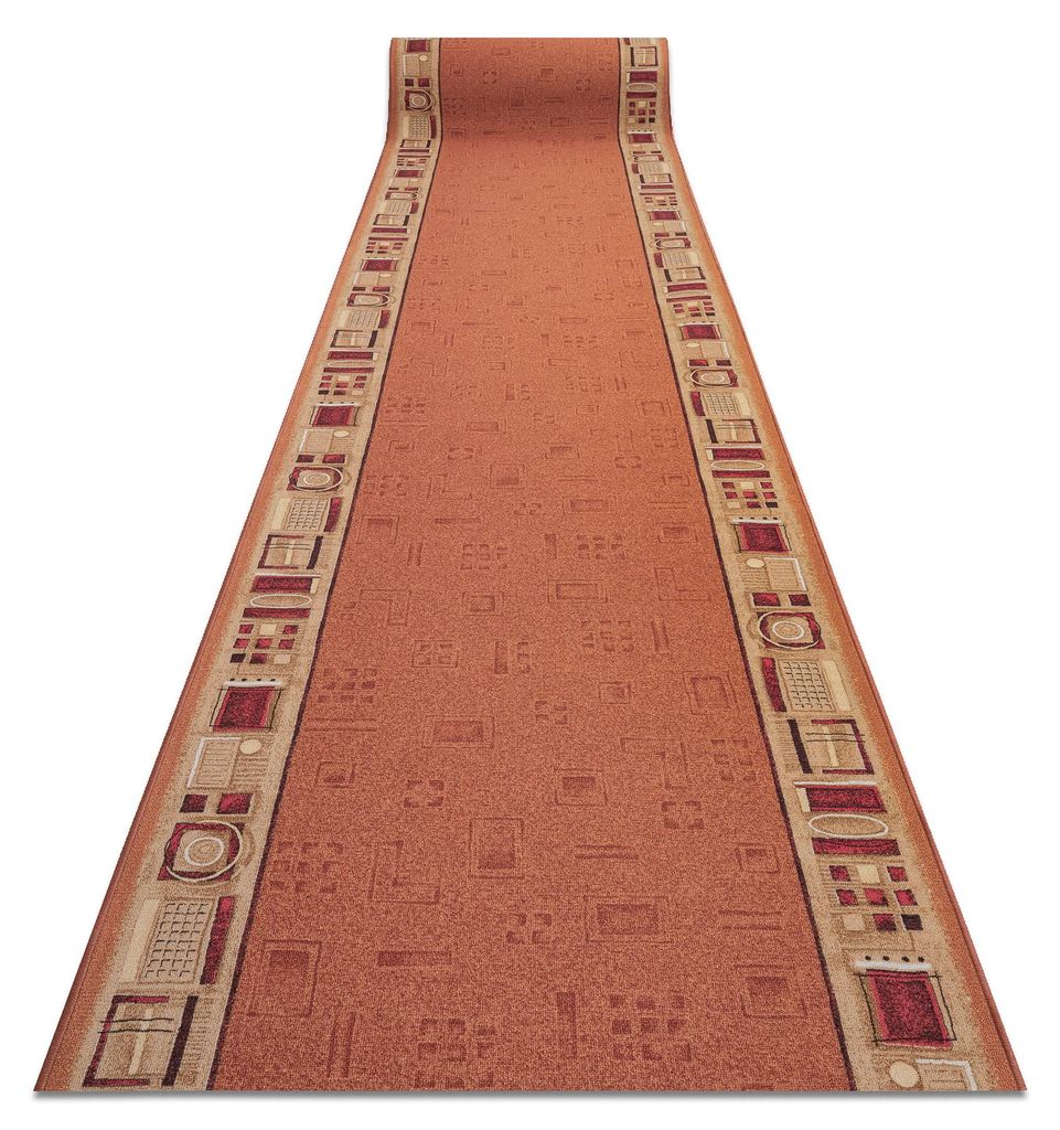 TAPIS DE COULOIR ANTIDÉRAPANT JENA roux 67cm orange 67x300 Image du produit 