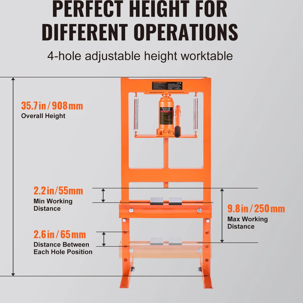 Presse hydraulique 6 tonnes : débloquez vos roulements avec précision - 4