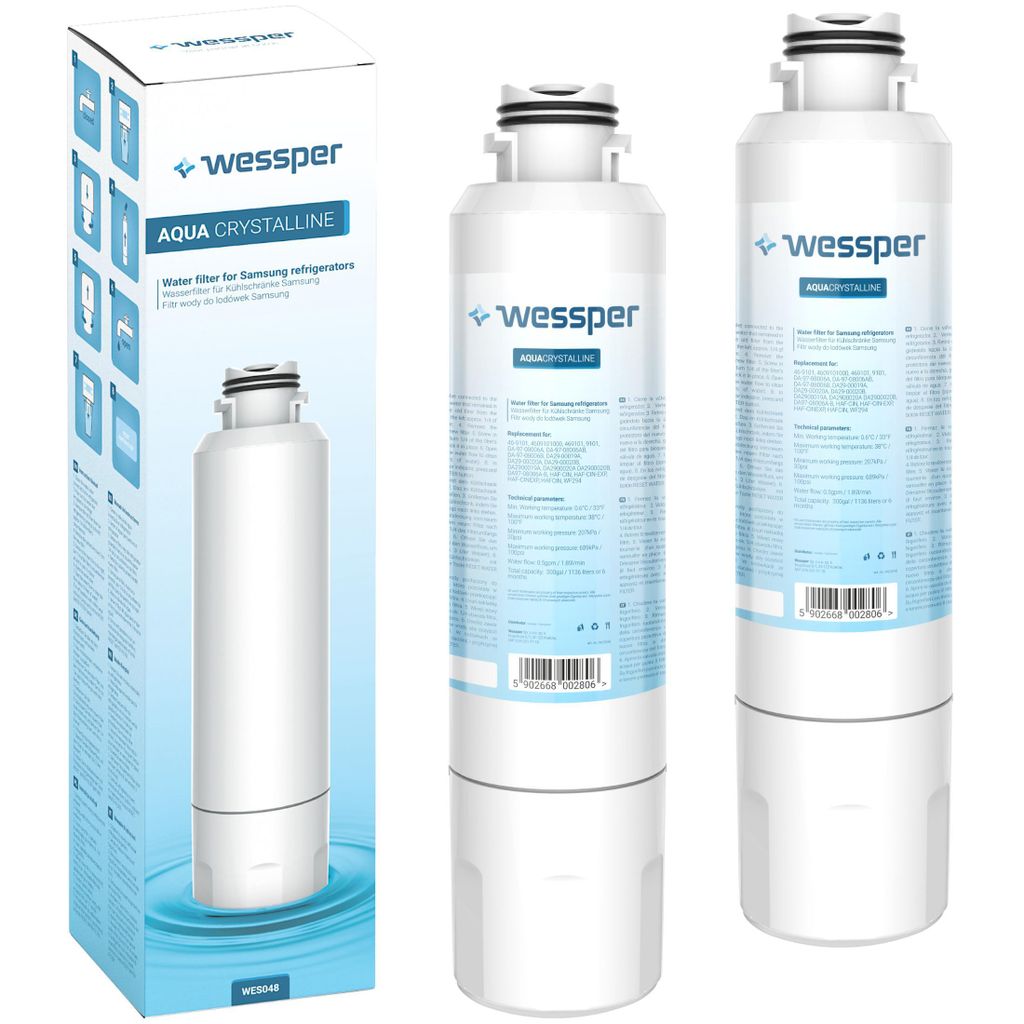 Wessper 2x vodný filter do chladničky, kompatibilný s Obrázok produktu 