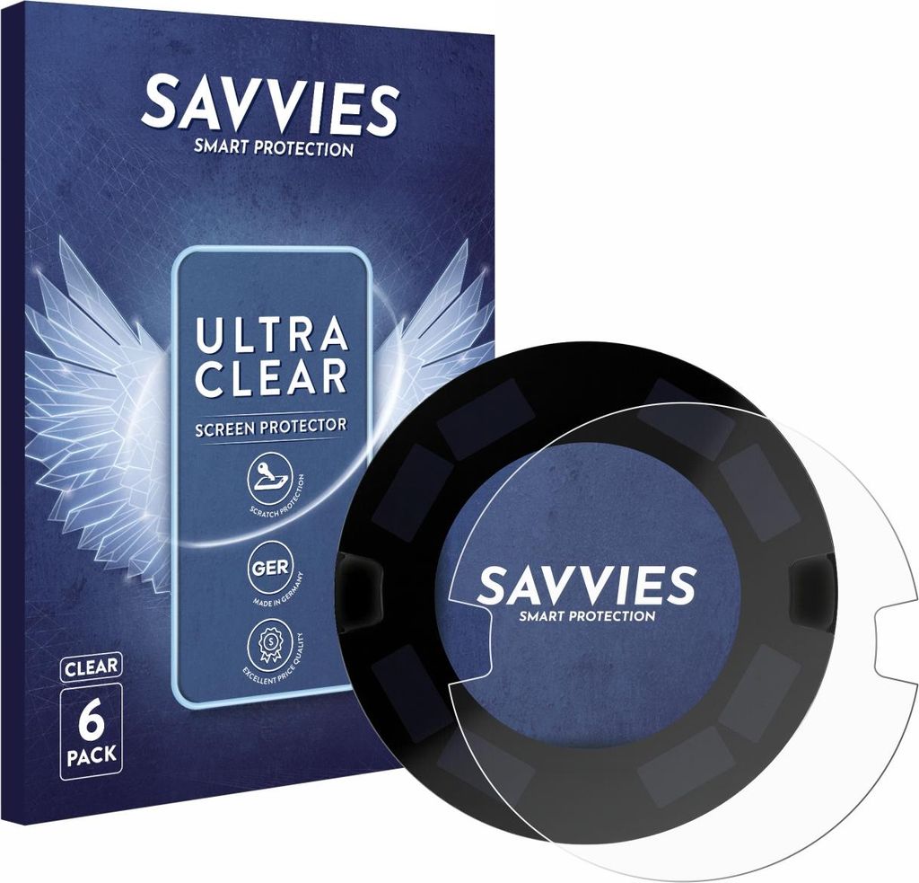 6x Für OOONO P-DISC NO3 Schutzfolie Savvies Displayschutz Display Schutz Folie Klar Transparent