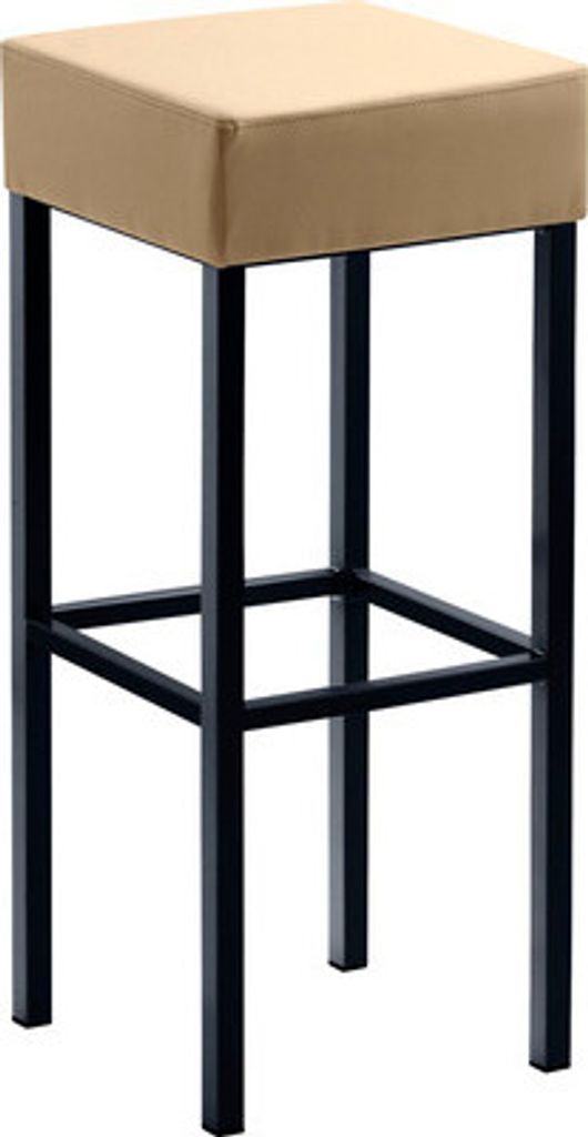 Barstuhl Mayer Sitzmöbel 1123 34 x 34 x 82 cm Stahl schwarz/beige
