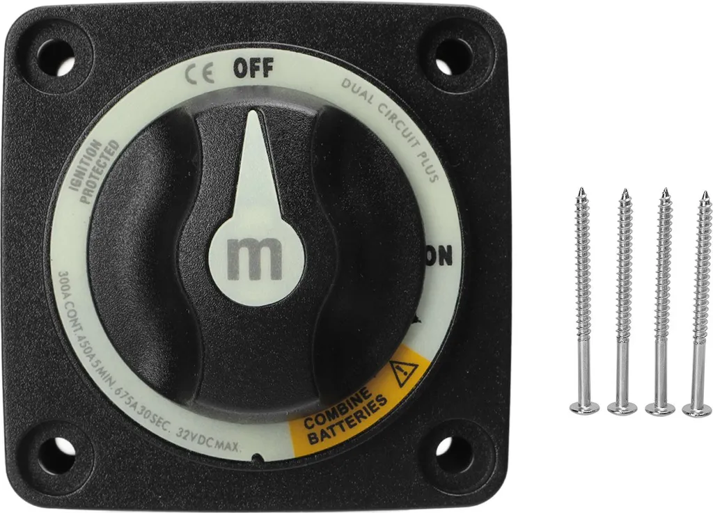 Interrupteur de batterie pour bateau et camping-car 300A sélecteur de mode