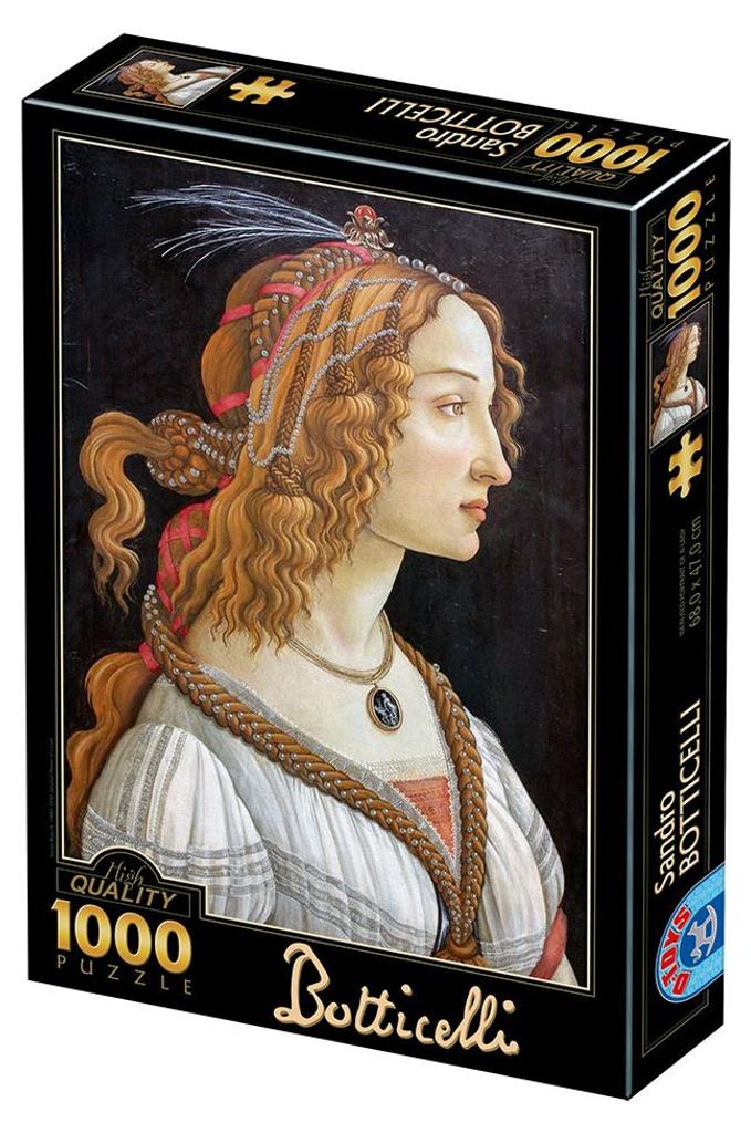 D-Toys Puzzle Botticelli Idealised Portrait of a Lady 1000 Teile
