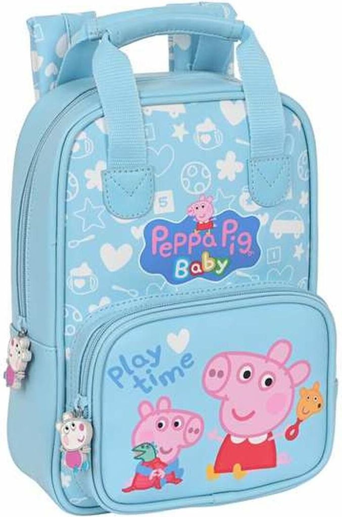 Mochila Infantil Peppa Pig Baby Azul claro 20 x 28 x 8 cm