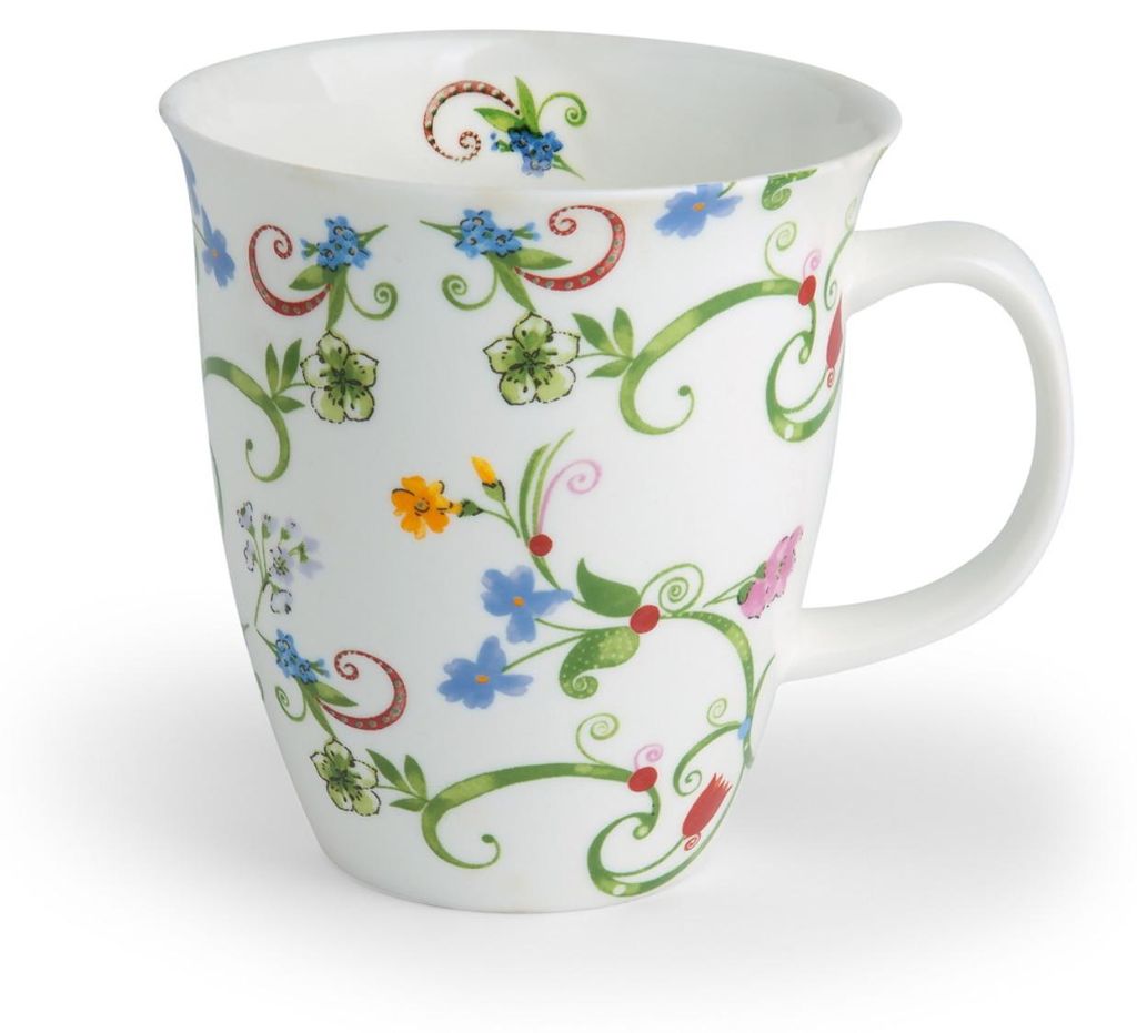 Becher Tasse FLEURETTE für 350ml weiß Blumen Porzellan Produktbild 