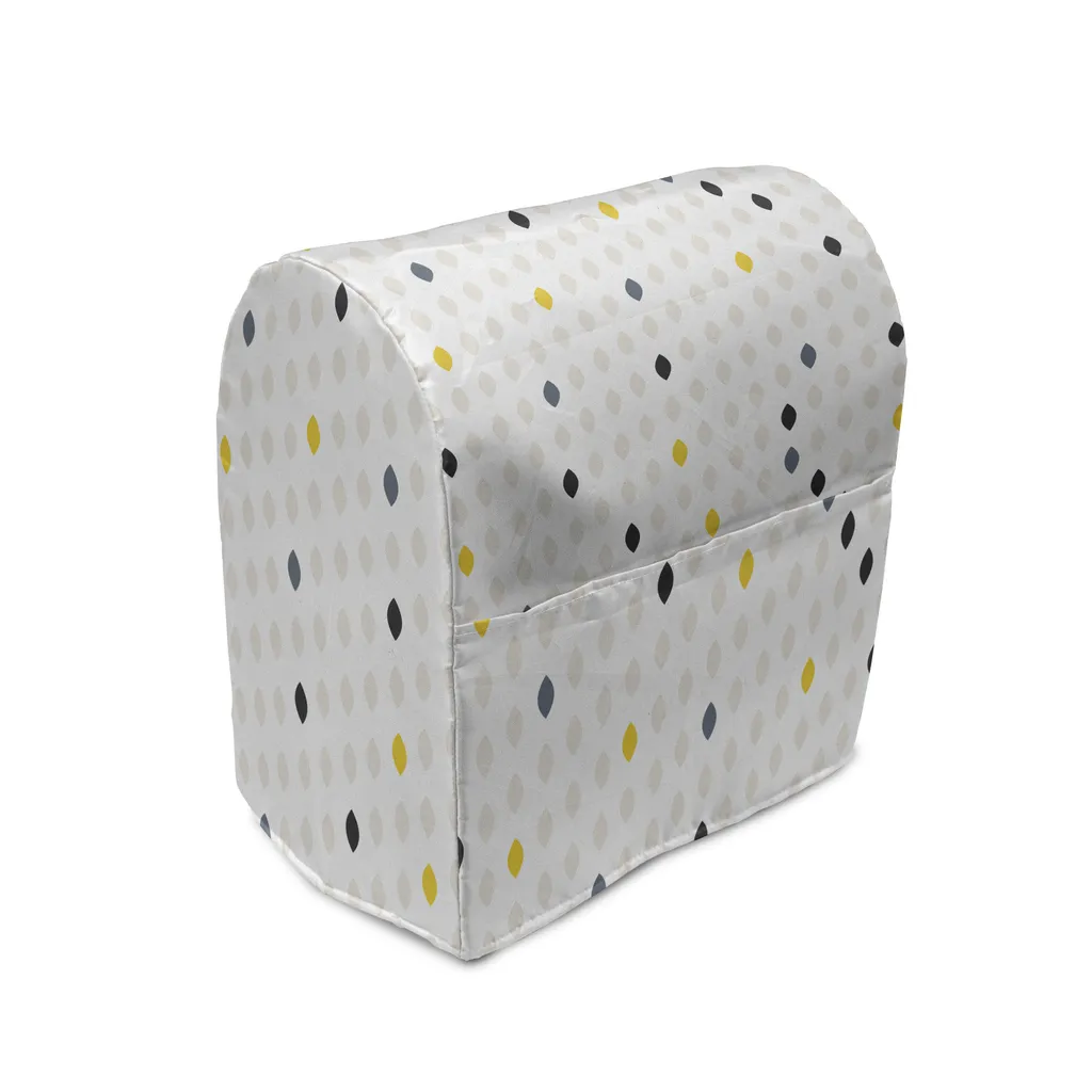 Housse pour Mixeur ABAKUHAUS à Pois Géométriques Gris et Jaune 39cm