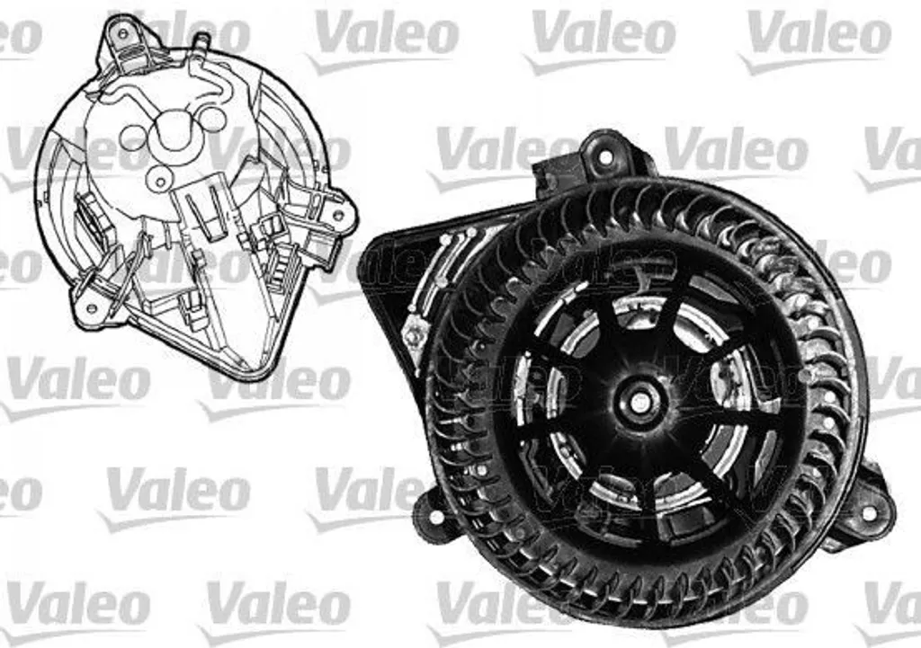 Pulseur d'air habitacle Valeo 698045 pour Citroën Berlingo et Peugeot ZX