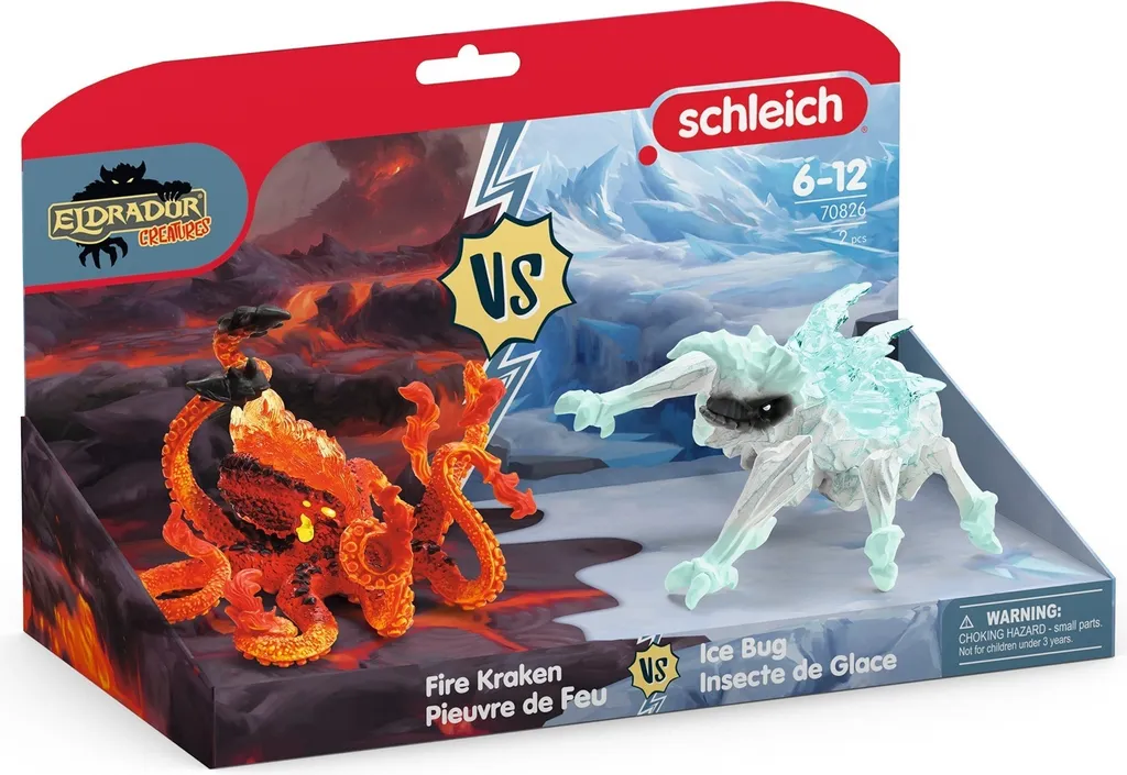 Figurines Ver de glace vs Kraken de feu Eldrador Eldrador 42451 Combat - 2