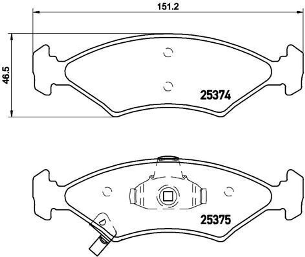 BREMBO P 30 062 - OE 0K0Y13323Z Bremsbeläge für Sportage (K00)