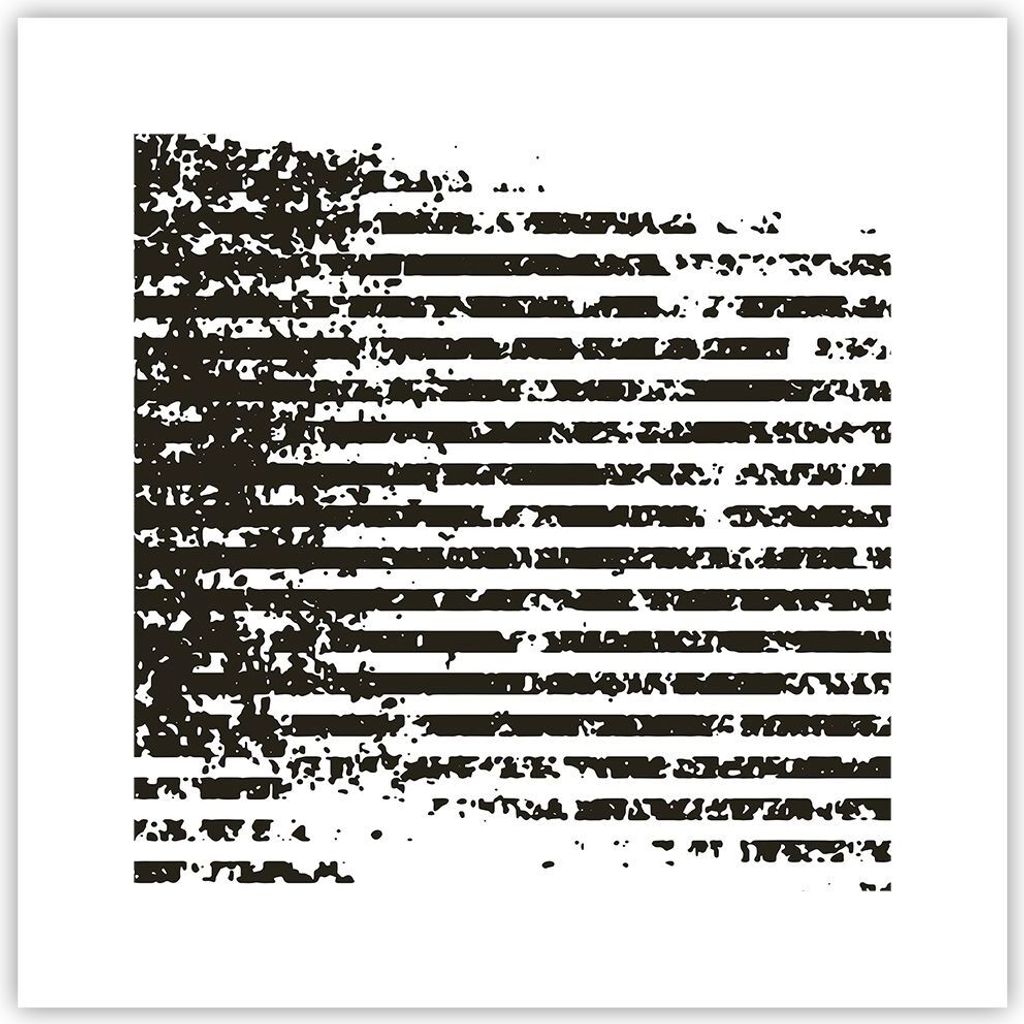 Poster - Poster ohne Rahmen - Abstraktion Schwarz Gürtel - 30x30 cm - Wand Bild - Wanddeko - Wandbilder - Kunstposter - Wandposter - Bilder - Kuns...