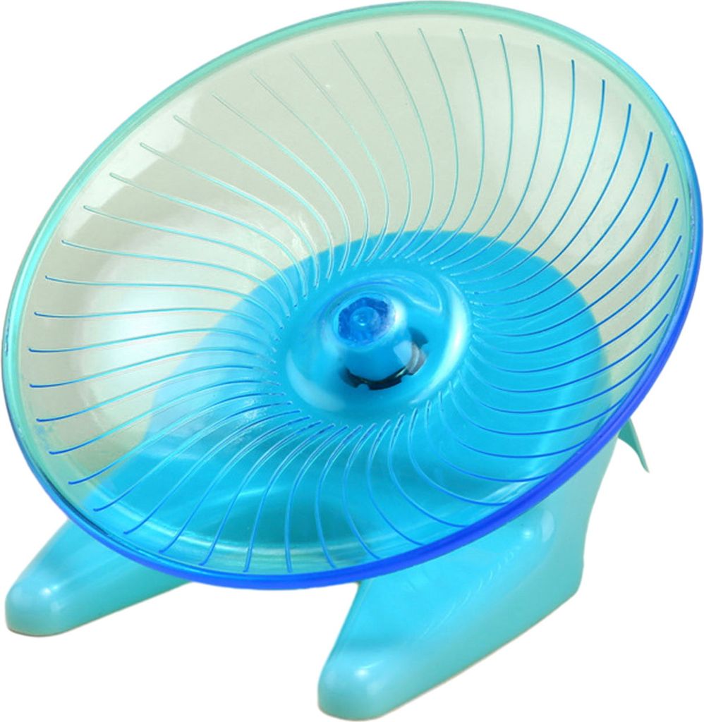 Laufrad für Haustierhamster, sanft rotierendes Hamster-Fliegende Untertasse, Stahlachsenrad, Rennmäuse, Mäuse, Igel, leises Übungslaufspielzeug...