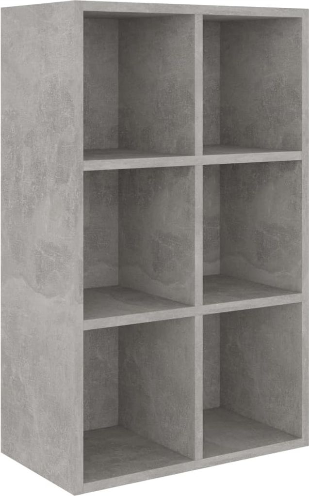 vidaXL Bibliothèque/Sideboard gris béton 66×30×97,8 cm Image du produit 