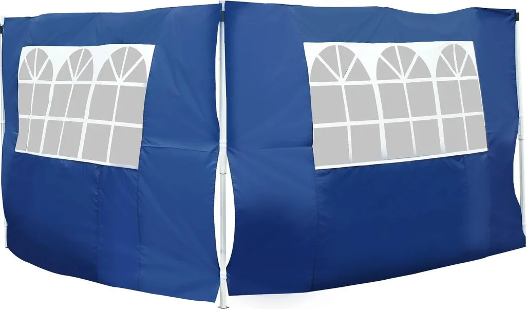 Abri Tonnelle : Lot 2 Parois Bleues pour Fermer votre Tente 3x3m/6m