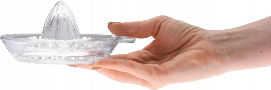 Presse-citron manuel en verre alimentaire avec bec verseur et poignée
