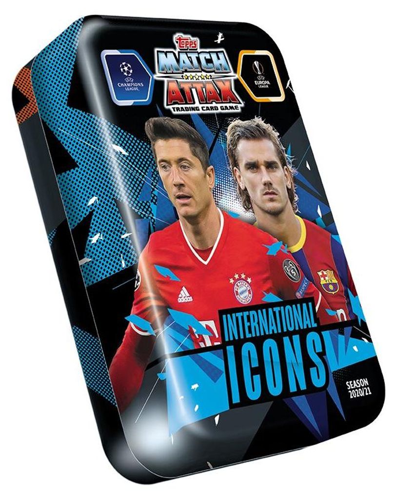 Topps Champions League 2020/21 - 1 Tin Box (International Icons)