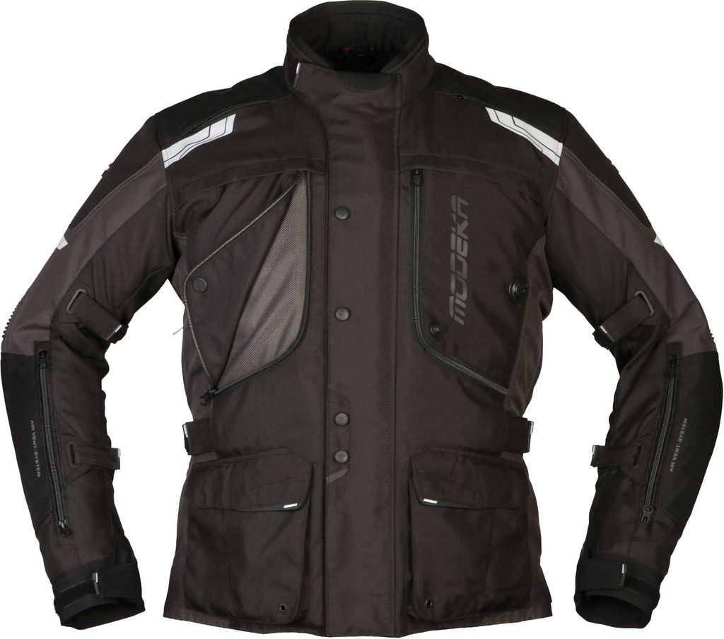 Modeka Aeris Motorrad Textiljacke, schwarz, L