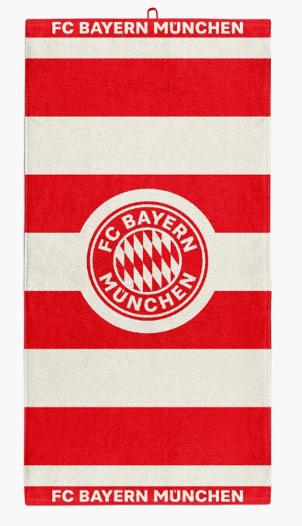 FC Bayern München Badetuch Handtuch Duschtuch Rot-Weiß 180 Produktbild 