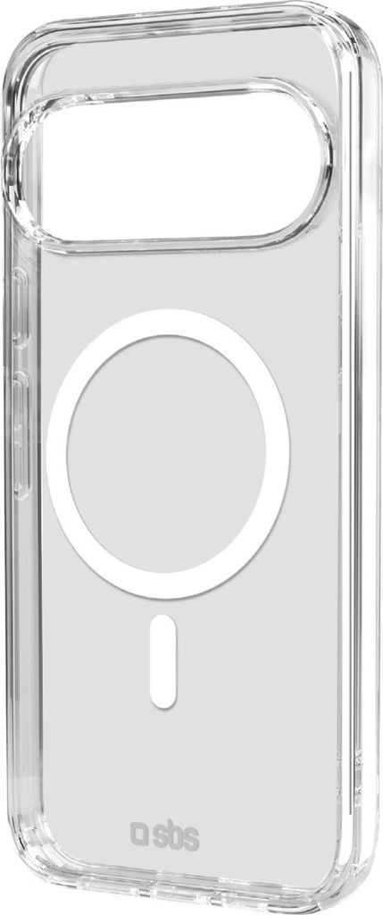 SBS Transparente steife Hülle, kompatibel mit MagSafe-Ladefunktion für Google Pixel 10 Handyhülle