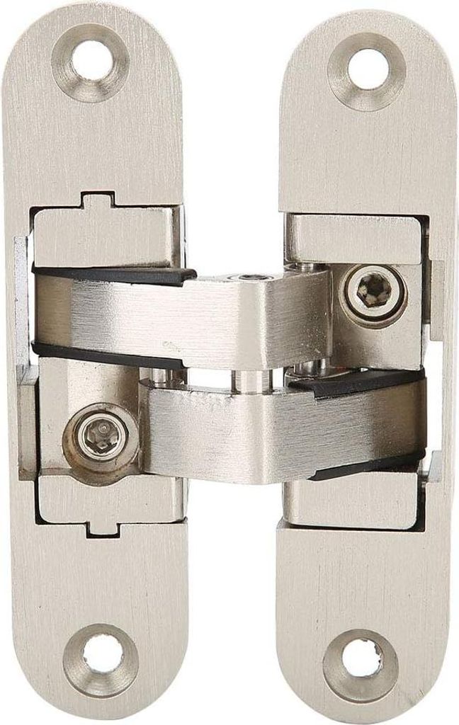 Verstecktes Scharnier, Unsichtbares Kreuz Scharnier Zinklegierung, Verstellbar Türscharniere Gekreuzt Scharnierzubehör 180?, Geräuscharm Kreuzsc...
