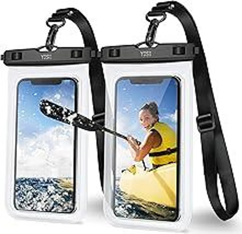 Custodia impermeabile per cellulare YOSH [laccetto regolabile] [2 pezzi], custodia subacquea IPX8 da 7,0 pollici, custodia impermeabile per cellulare per iPhone 17 Air 16 15 14 13 Pro Max Samsung S25 S24 Ultra Xiaomi