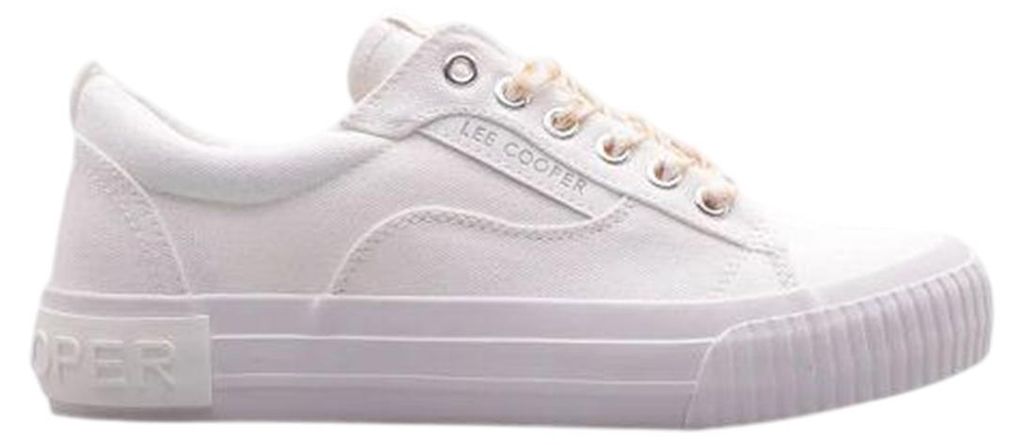 Lee Cooper - Logo Sneaker für Damen PP10767 (37 EU) (Weiß)
