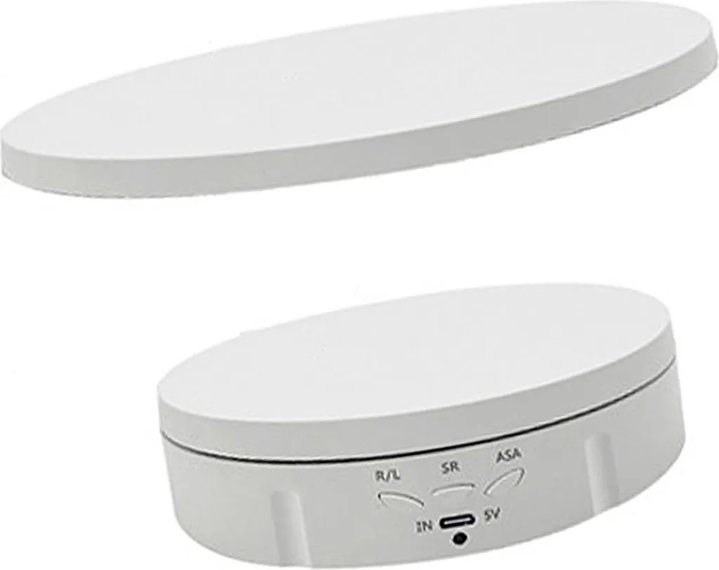 Support de présentation pivotant 2 en 1 électrique avec télécommande