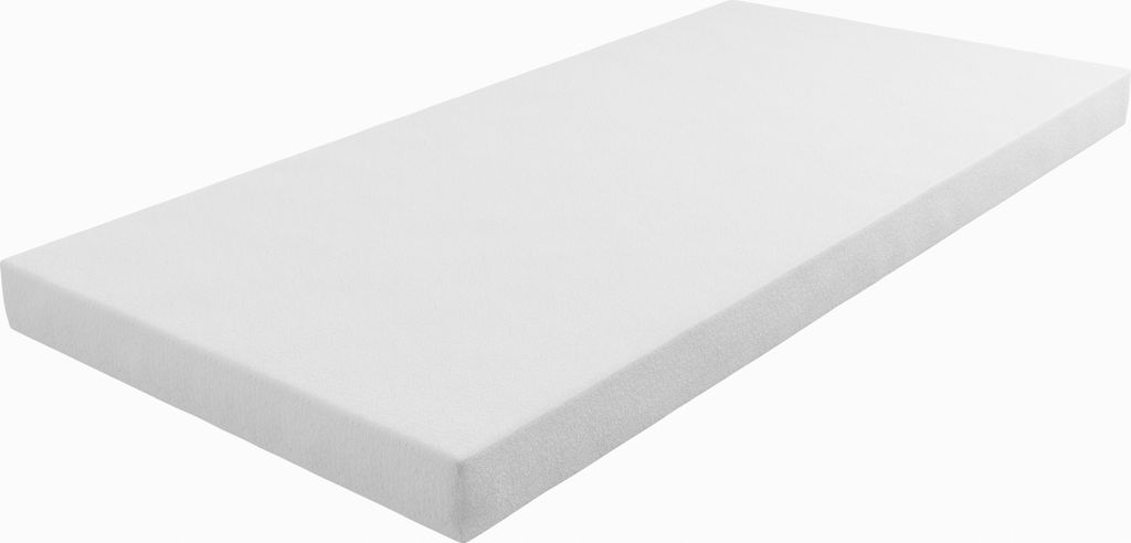 A white mattress on a white background.