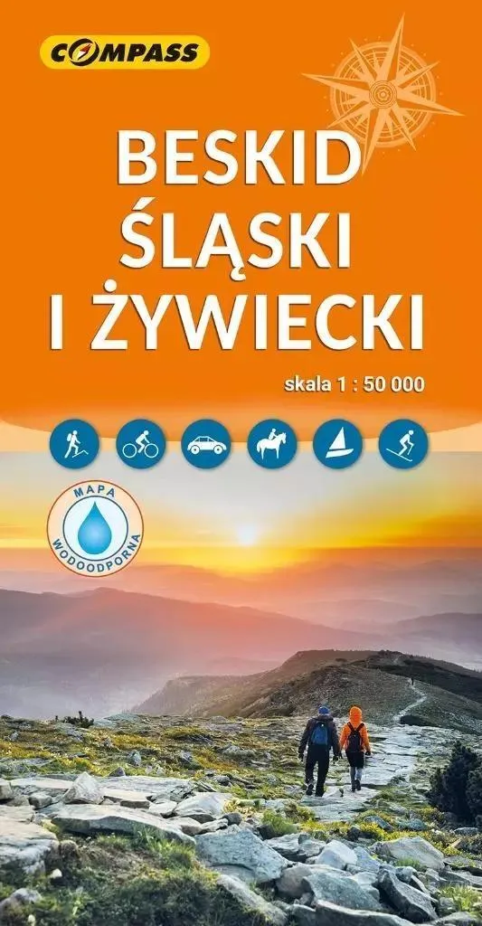 Carte Beskid Śląski i Żywiecki plastifiée - Randonnée en Pologne 1:50k