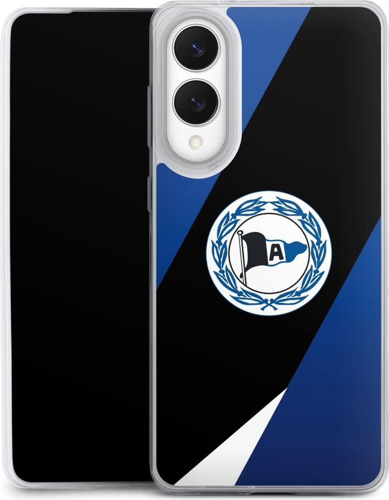 DeinDesign Slim Hülle für Samsung Galaxy S25 Edge Silikon Case Ultra Dünn Handyhülle Arminia Bielefeld DSC Offizielles Lizenzprodukt