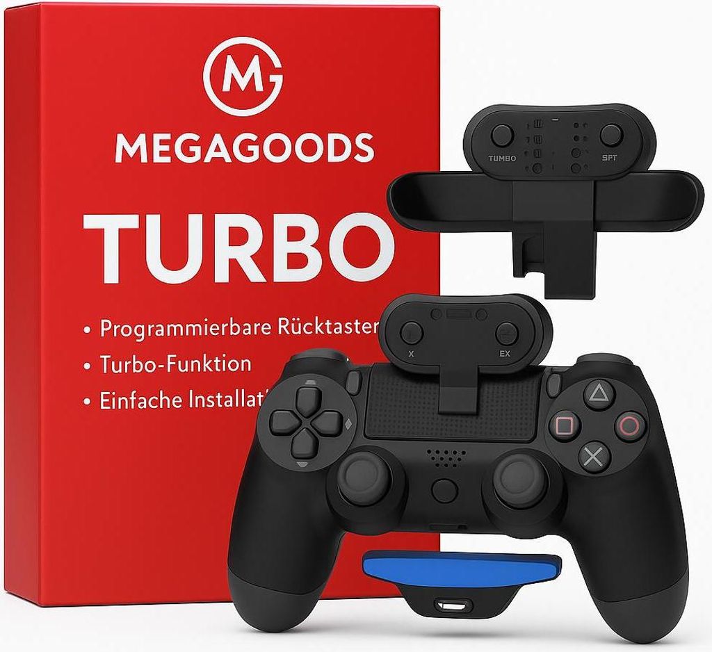 PS4 DualShock Back Button Adapter mit Turbo Funktion DE.