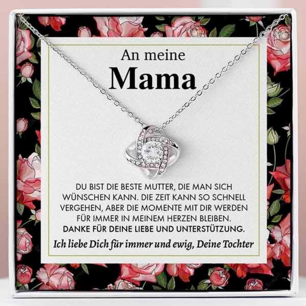 An meine Mama - Halskette und Anhänger plattiert mit 14 Produktbild 