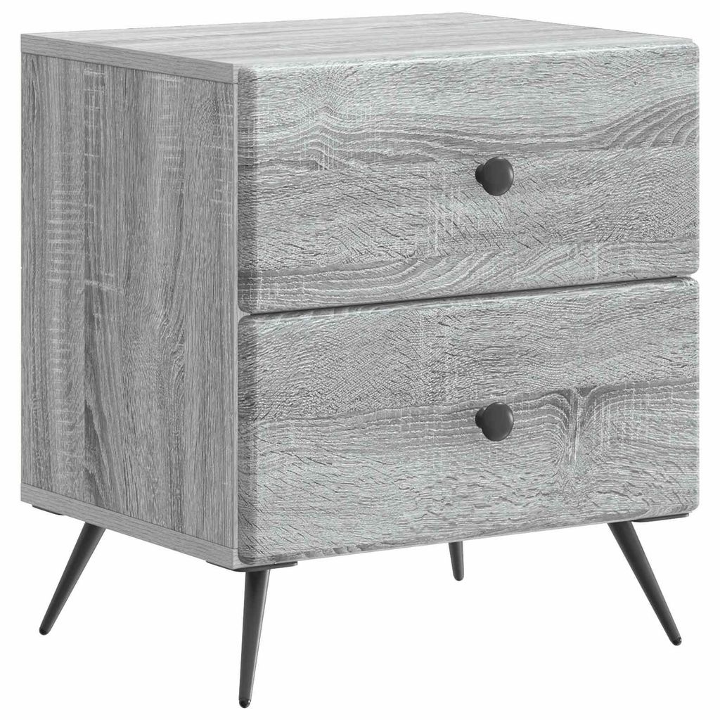 vidaXL Nachttisch Graues Sonoma 43 x 34,5 x 47,5 cm Holzwerkstoff