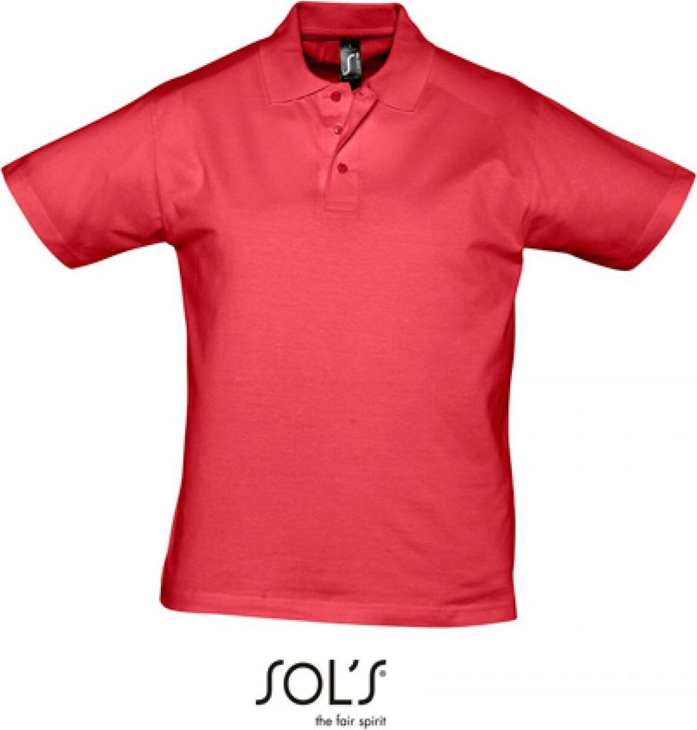 SOLs 11377 | Herren Poloshirt Prescott - Farbe: Red - Größe: 3XL