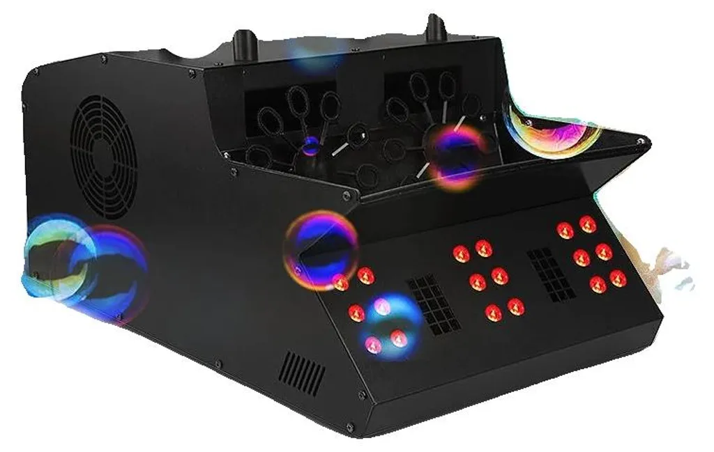 Machine à effets spéciaux bulles et fumée LED DMX pour DJ et mariage