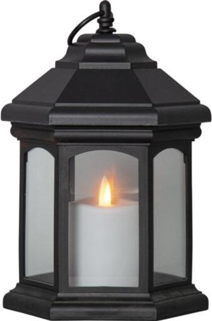 Star Trading 061-34-1 LED-Laterne "Linta", schwarz, 1 Produktbild 