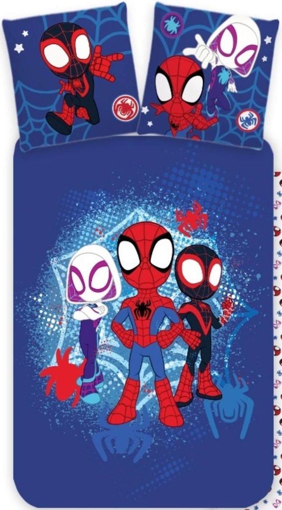 Marvel Spidey - Wende-Bettwäsche-Set, 135x200 & 80x80 Produktbild 