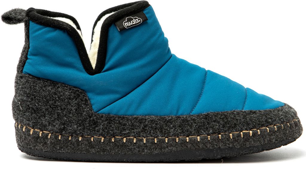 NUVOLA. Hausschuhe Herren Damen rutschfester Sohle warm gepolstert bequem blaues öl 44 EU - UNBOW