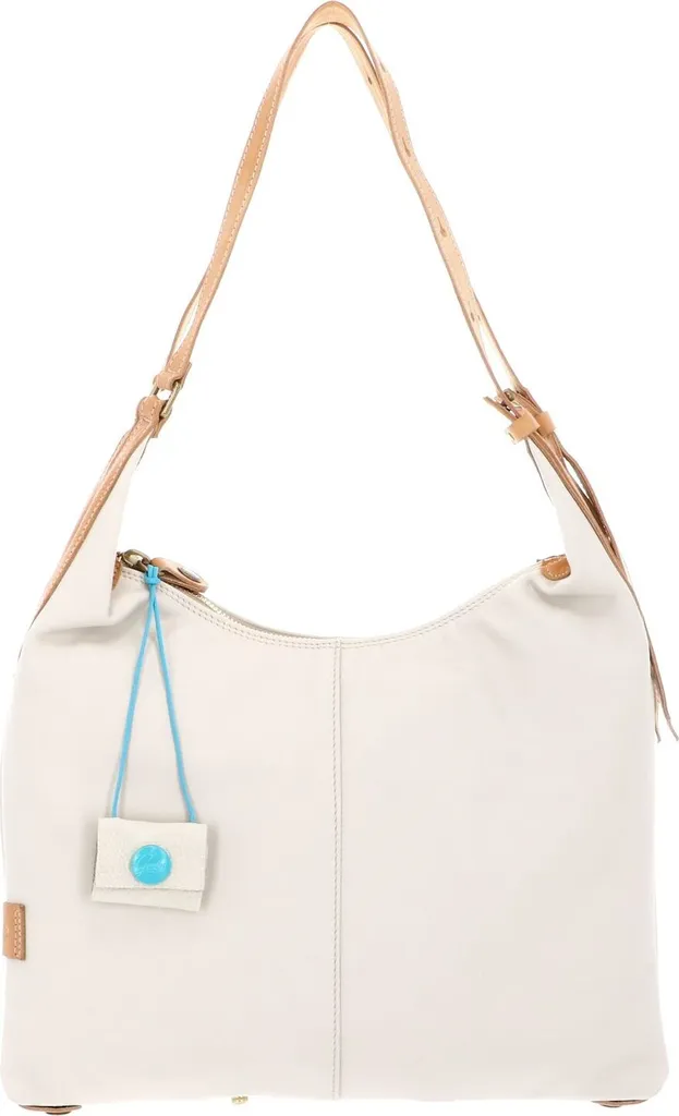 Sac hobo femme en cuir écru Gabs Clara pour un porté épaule chic