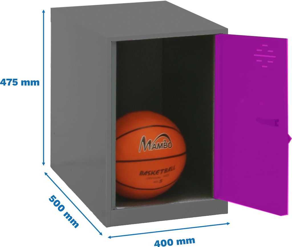 Simonrack Spind SIMONLOCKER DISM anthrazit, pink 8425437117701, 1 Schließfach 40,0 x 50,0 x 47,5 cm