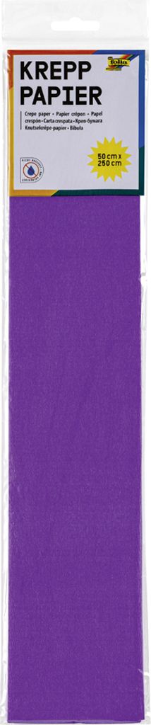 folia Krepppapier-Lagen (B)500 mm x (L)2,5 m dunkelviolett 10 Lagen