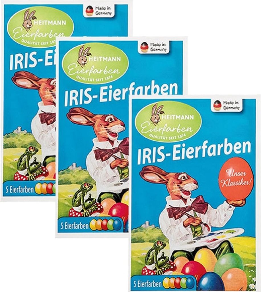 Heitmann Iris-Eierfarben Tabletten, 5 strahlende Farben Produktbild 