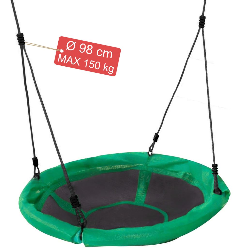 Nestschaukel Ø 98 cm - Hängeschaukel bis 150 kg - Produktbild 
