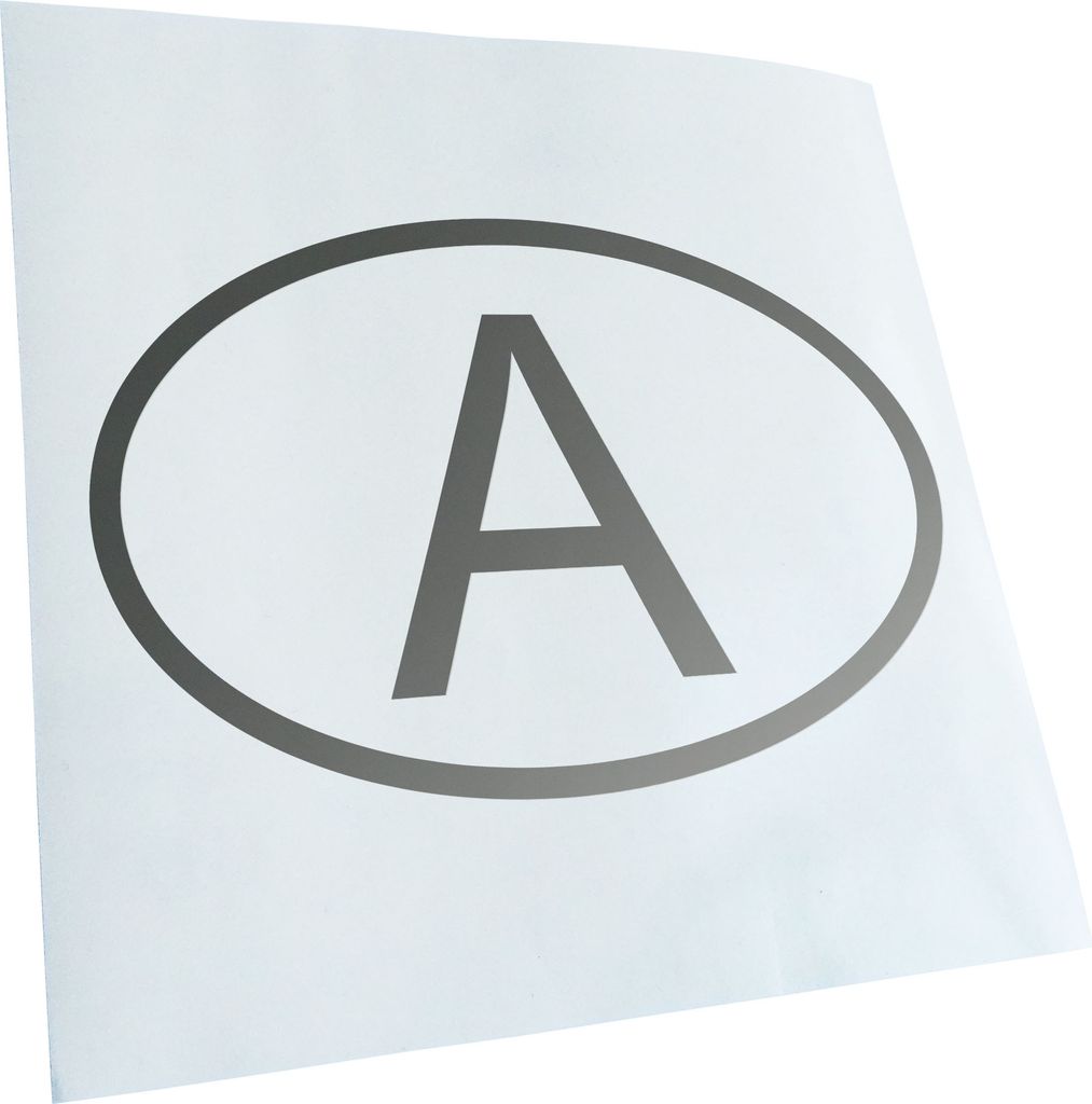 Kiwistar - Autoaufkleber - Österreich A Heckscheibe - Aufkleber für Auto Kfz Fahrrad, LKW, Truck Mofa