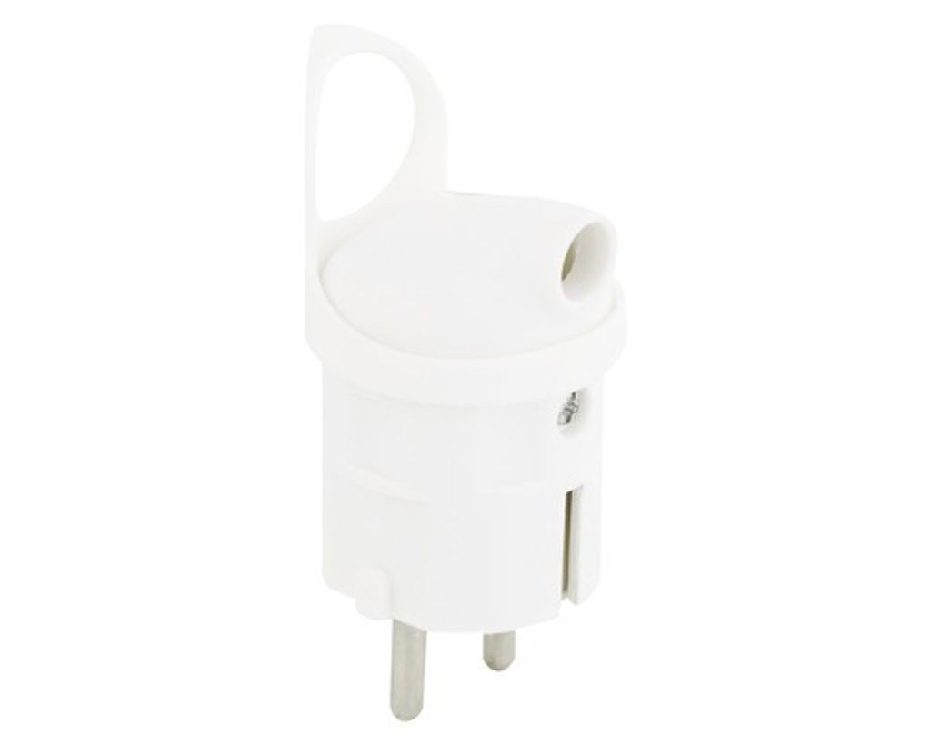 Vidlice Emos pre pohyblivý prívod - úhlová biela Obrázok produktu 