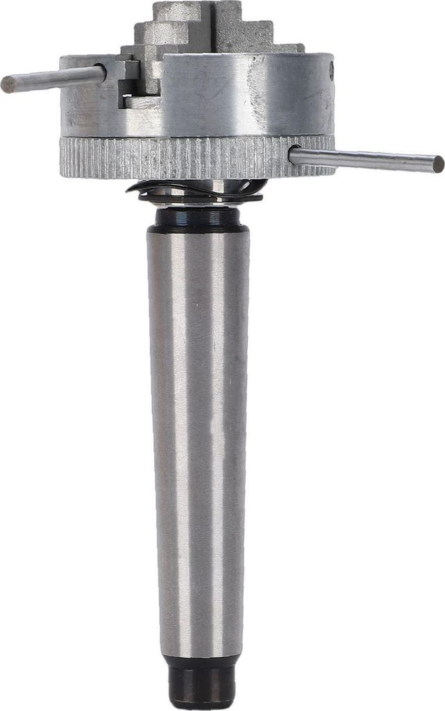 Wood Lathe Chuck M12x1 Thread 3 Jaw Lathe Chuck with MT2 Taper Arbor for Woodworking